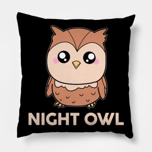 Cute Night Owl Pillow