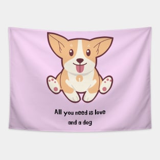 Cute Corgi Puppy Corgis Tapestry