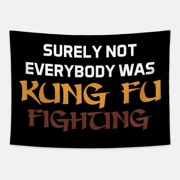 Kung Fu Fighting Tapestry by zellaarts