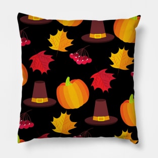 Fall Autumn Thanksgiving Pattern Design Pillow