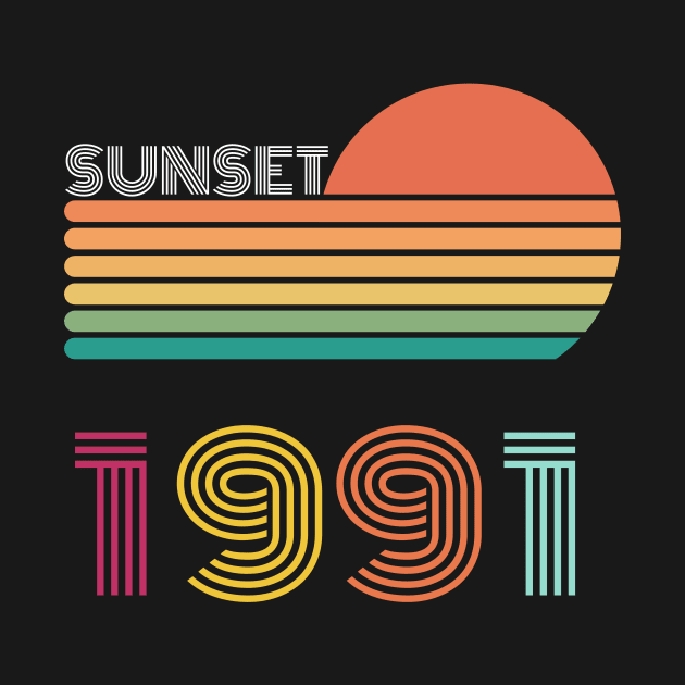 Sunset Retro Vintage 1991 by Happysphinx