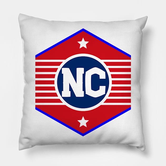 North Carolina Pillow by colorsplash