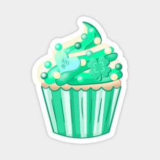 Saint-Patrick's Cupcake Magnet