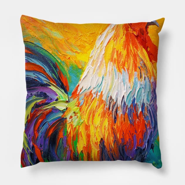 Rooster Pillow by OLHADARCHUKART