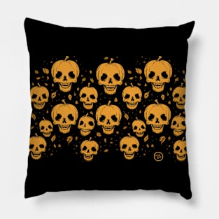 Death Pumpkins for Halloween Pillow