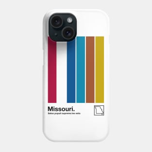 Missouri // Original Minimalist Artwork Poster Design Phone Case