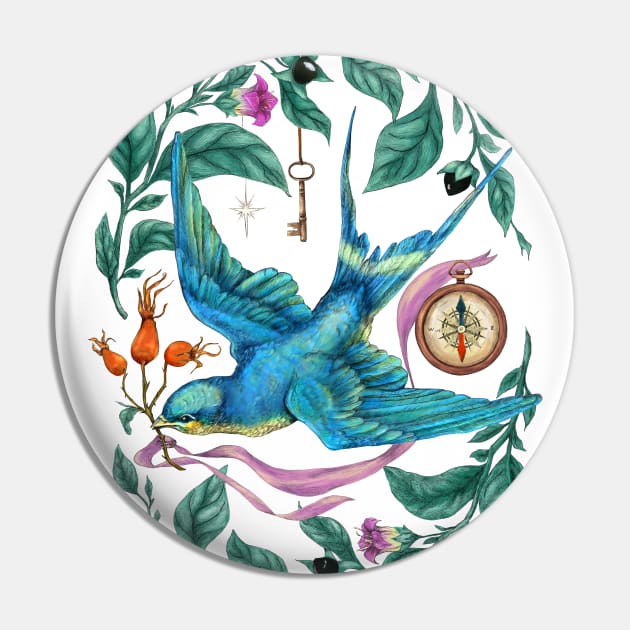 Flying swallow and Nightshade. Pin by Sitenkova