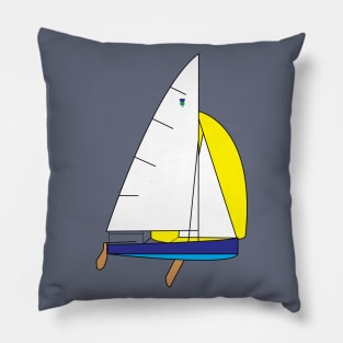 Thistle Sailboat Pillow