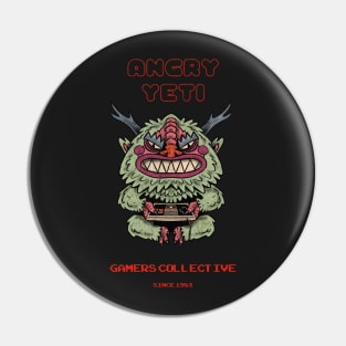 Angry Yeti Retro Gamers Collective Pin