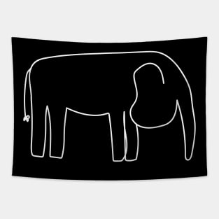 White elephant. Tapestry