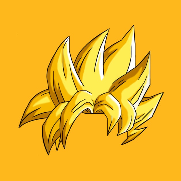 Goku Super Saiyan Hair by WilkoKing