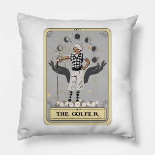 The Golfer Woman Tarot Card, Golf Pillow