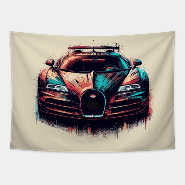 Bugatti Veyron Tapestry by Vehicles-Art