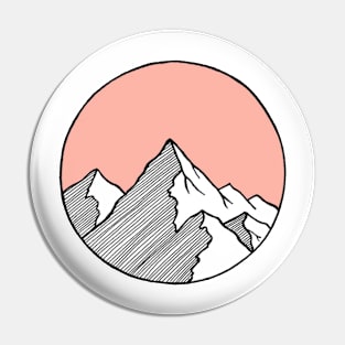 Pink Mountains Pin