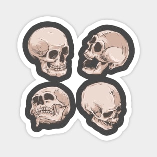 skull figure in different angle Magnet