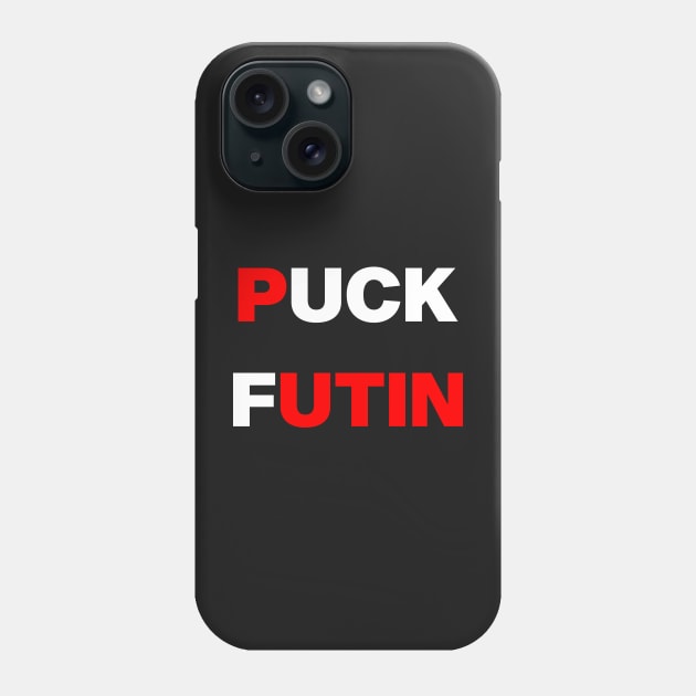 Puck Futin Russia Ukraine Zelenskyy Slava Ukraini funny cool joke design Phone Case by RevolutionToday