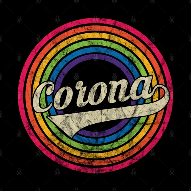 Corona - Retro Rainbow Faded-Style by MaydenArt