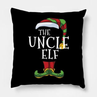 uncle Elf Family Christmas Matching Holiday Funny Pajama Pillow