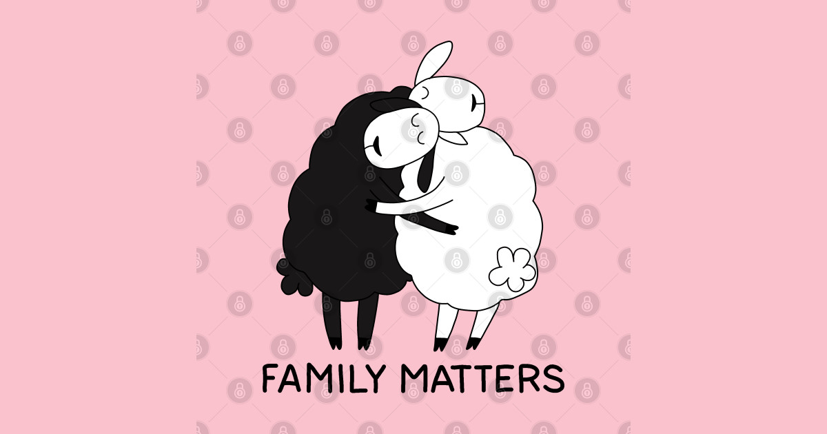 Black sheep and white sheep - Black Sheep - Sticker | TeePublic