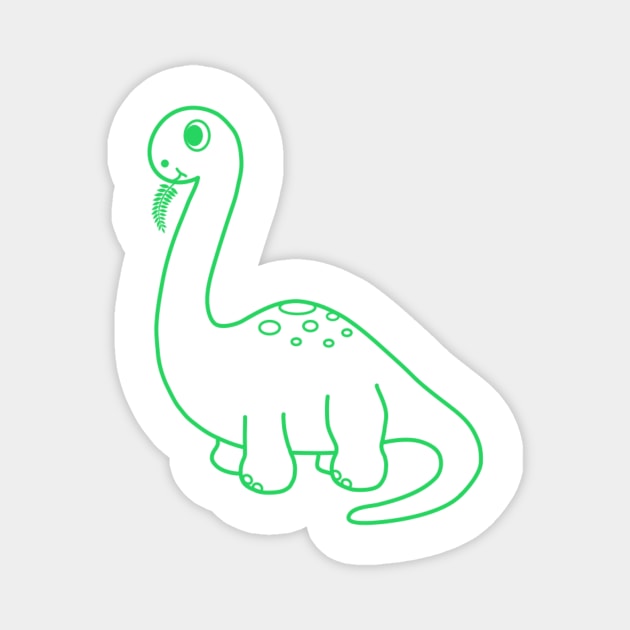 Dinosaur Gertie Magnet by Be Our Guest Podcast