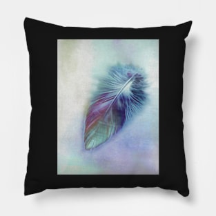 Blue Feather Pillow