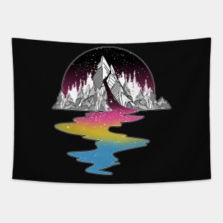 Pansexual Mountain River Tapestry