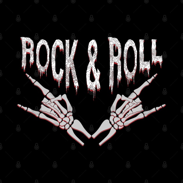 Rock 'n' Roll Skeleton Hand by 66designer99