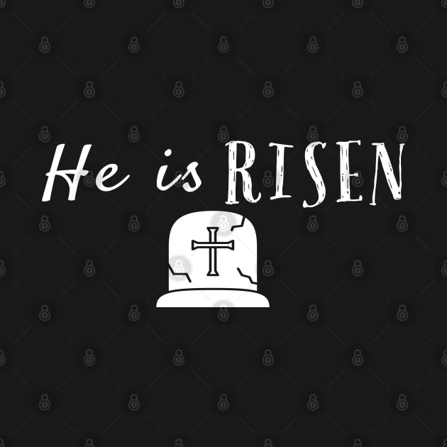 He Is Risen Cool Inspirational Easter Christian by Happy - Design