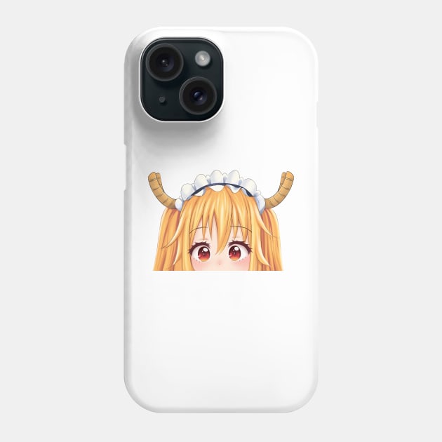 Kobayashi-san Chi no Maid Dragon peekk, tohru peek, tohru Phone Case by AmyMeou