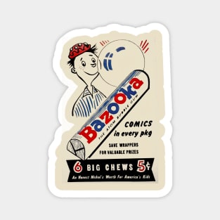 Bazooka Joe retro graphic Magnet