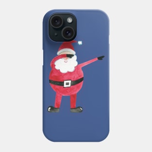 Dabbing Santa Claus watercolor Phone Case