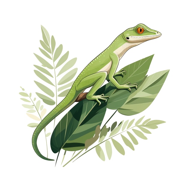 Green Anole by zooleisurelife