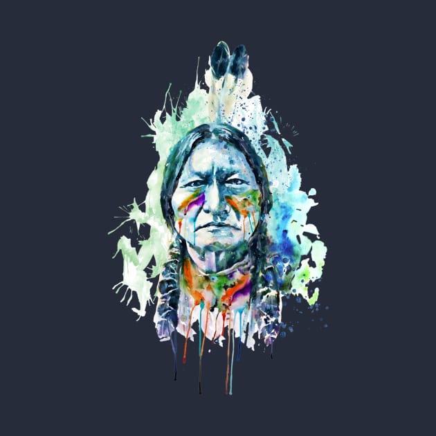 Sitting Bull New Portrait by Marian Voicu