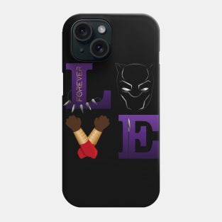 LOVE Black Panther Phone Case