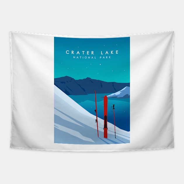 Crater lake national park Tapestry by Zakaria Azis