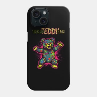 Teddy Bear Cool Techno Dancing Zombie Teddy Bear Phone Case