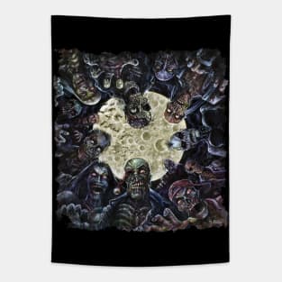 Zombies Attack (Zombie horde) Tapestry