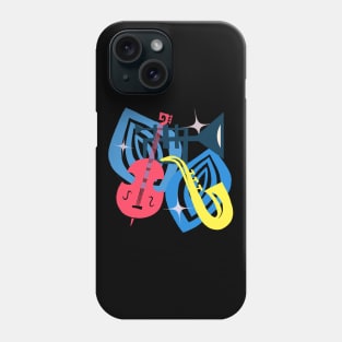 Jazz Composition With Bass And Trumpet Phone Case