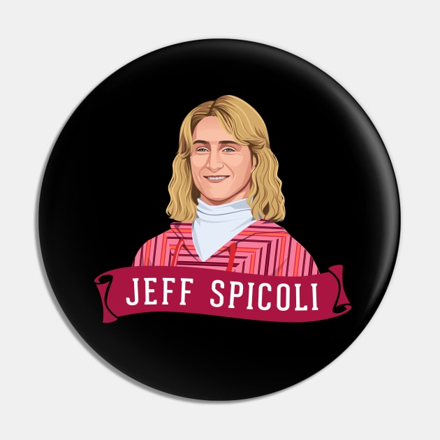 Jeff Spicoli Portrait Pin by BodinStreet