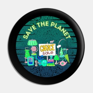 save the planet, shop garage sales Pin