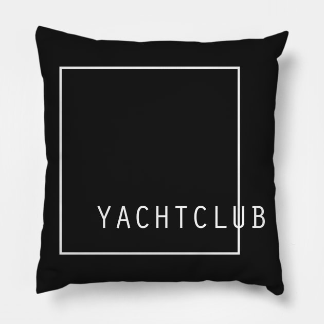 YACHT CLUB - Aesthetic Vaporwave Meme Pillow by MeatMan