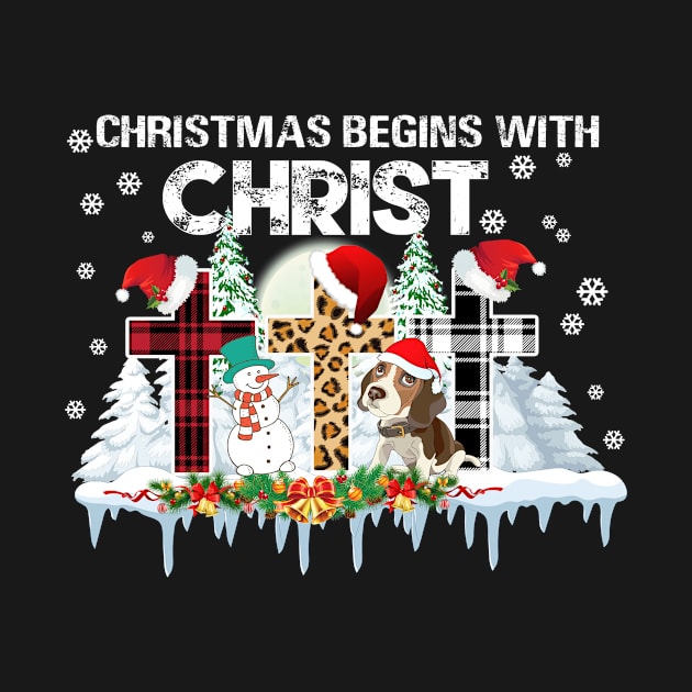 Beagle Christmas Begins With Christ Costume Xmas Gifts by marcrosendahle