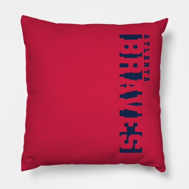 Braves Atlanta Pillow by Nagorniak