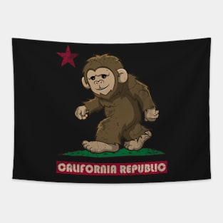 California Republic Squatch Flag Tapestry