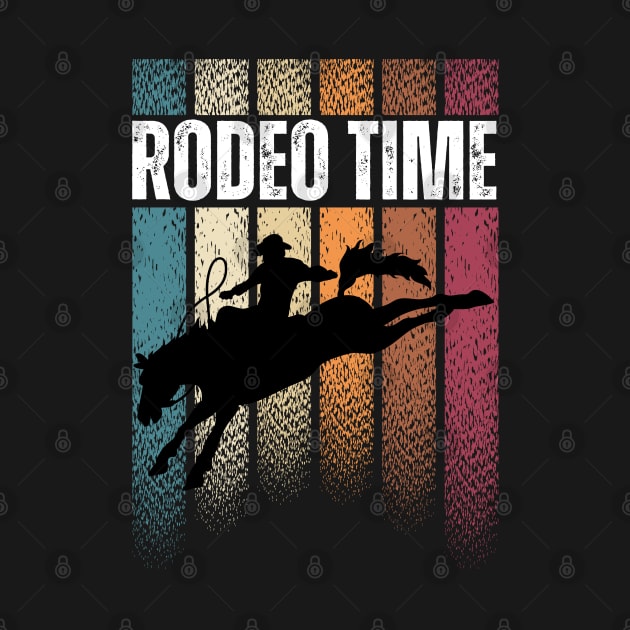 Rodeo Time Bareback Riding Western Cowboy by jackofdreams22