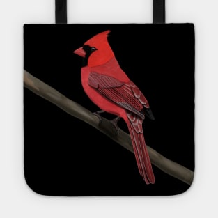 Northern Cardinal Bird Illustration Backyard Birds Tote