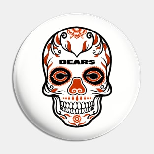 Sugar skull Bears Pin