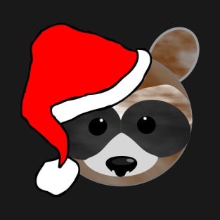 Christmas Raccoon Emoji T-Shirt