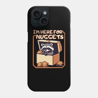 Raccoon in nugget box Phone Case