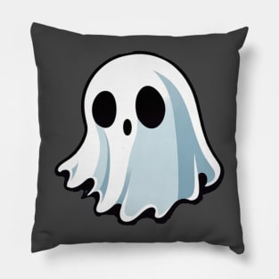 Cute chunky ghost halloween design Pillow